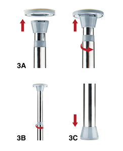 Pleasure Pro Danse Pole - Sølv