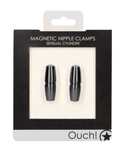 Load image into Gallery viewer, Magnetic Cylinder Nipple Clamps for Sensual Play - Silver
