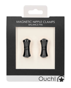 Magnetic Silver Nipple Clamps with Balance Pin by Shots Ouch