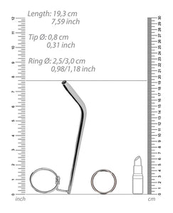 Edelstahl-Urethraldehner mit gerippter Gestaltung