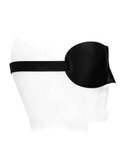 Load image into Gallery viewer, Sensational Satin Curvy Eye Mask in Black and White
