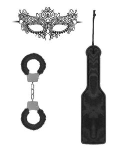 Kit Iniziale di Bondage Sensuale in Bianco e Nero 3 Scatena Desideri