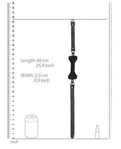 Silicone Bone Gag koiraleikkeihin mustana