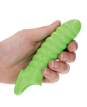 Load image into Gallery viewer, Shots Ouch Swirl Stretchy Penis Sleeve - Glow In The Dark
