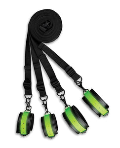 Glow-in-the-Dark Bed Restraint Kit Ouch Bondage Fun