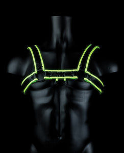 Glow In The Dark Bulldog Harness - L/XL Size for Safety