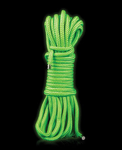 Glow-in-the-Dark Bondage Rope - 10m Ouch Edition Fun