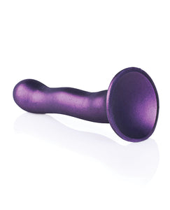 Kurvig G-punktsdildo i metallisk lila - 7" Shots Ouch