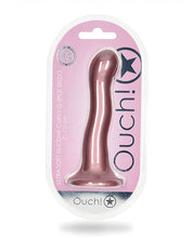 Carregue a imagem no visualizador da Galeria, Curvy G-spot Dildo in Metallic Purple - 7&quot; Shots Ouch
