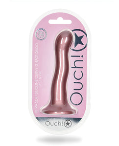 Curvy G-spot Dildo in Metallic Purple - 7" Shots Ouch