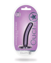 Load image into Gallery viewer, Metallic Purple 5&quot; Smooth G-spot Dildo by Shots Ouch
