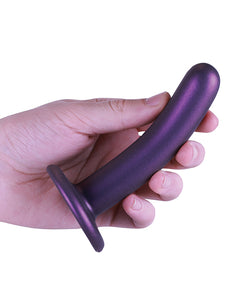 Dildo G-spot Liscio 5" Viola Metallico di Shots Ouch