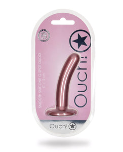 Dildo G-spot Liscio 5" Viola Metallico di Shots Ouch