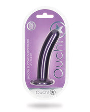 Load image into Gallery viewer, Metallic Purple 6&quot; G-spot Dildo by Shots Ouch
