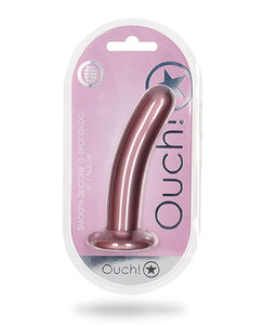 Metallic Lila 6" G-punkt Dildo av Shots Ouch