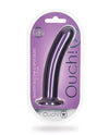 7" Metalisk Lilla Glat G-Punkt Dildo fra Shots Ouch