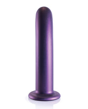 Carica l&#39;immagine nel visualizzatore Galleria, Dildo G-Spot Liscio Metallico Viola da 7&quot; di Shots Ouch
