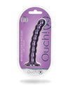 Dildo G-spot de cuentas de 6.5" en púrpura metálico de Shots Ouch