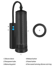 Load image into Gallery viewer, Shots Pumped Rechargeable Extreme Power Pump W/free Silicone Cock Ring - Black
