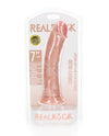 Dildo Curvo de Carne Realrock 7" - Design Ultra Realista