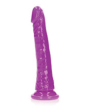 Load image into Gallery viewer, Neon Blue 10&quot; Slim Dildo with Glow-in-the-Dark Feature
