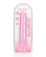 Charger l&#39;image dans la visionneuse de la galerie, Dildo droit en verre cristal de 6&quot; avec ventouse - Violet
