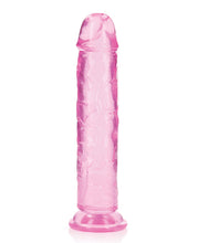 Carica l&#39;immagine nel visualizzatore Galleria, Dildo dritto in cristallo trasparente realistico Realrock 11&quot; turchese
