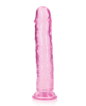 Carica l&#39;immagine nel visualizzatore Galleria, Dildo dritto in cristallo trasparente realistico Realrock 11&quot; turchese
