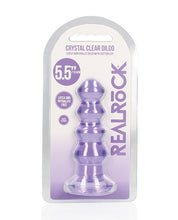 Carica l&#39;immagine nel visualizzatore Galleria, Shots Realrock Crystal Clear 5,5 &quot;Dildo curvy/plug anale
