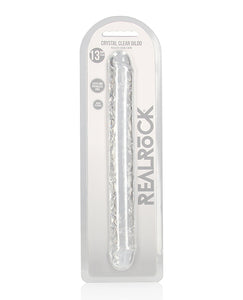 Dildo Double Crystal Clear 14" par Shots Realrock