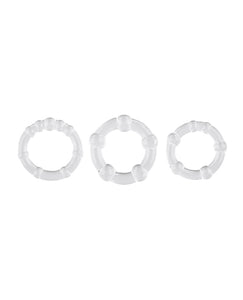 Selopa Erection Enhancement Ring Set - Transparent Rings