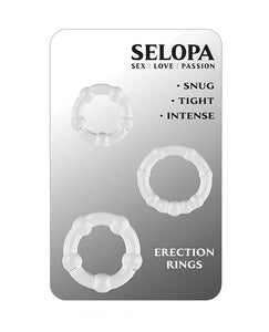 Selopa Erection Enhancement Ring Set - Transparent