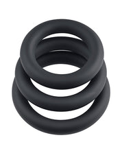 Carica l&#39;immagine nel visualizzatore Galleria, Selopa Triple Delight Penis Ring Set - Black
