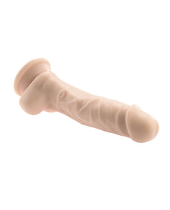 Dildo Veteado Realista de 6" - Claro