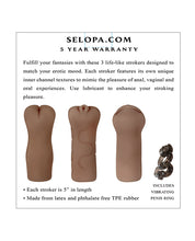 Load image into Gallery viewer, Selopa Fantasy Trio Stroker Set - Dark
