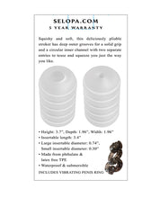 Load image into Gallery viewer, Selopa Soft &amp; Squishy Dual-Entry Stroking Device - Clear
