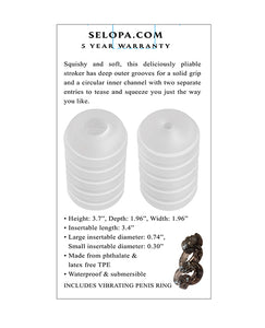 Selopa Blød & Squishy Dual-Entry Stroking Device - Klar