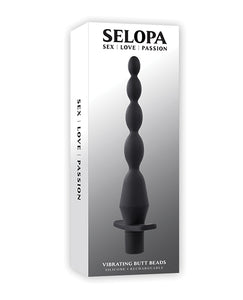 Selopa Vibrerende Butt Beads - Zwart