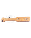 Spartacus Zelkova Holz Spanking Paddle mit Cunt-Ausschnitt