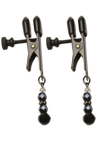 Elegant Black Beaded Nipple Clamps for Ultimate Sensation