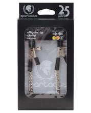 Load image into Gallery viewer, Adjustable Alligator Nipple Clamps with Linking Chain by Spartacus
