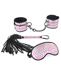 Spartacus Pink Faux Leather Bondage Kit with Restraints