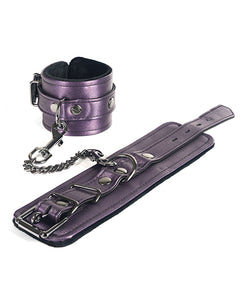 Galaxy Legend Purple Faux Leather Ankle Restraints by Spartacus