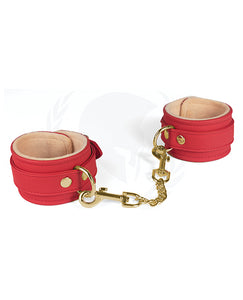 Spartacus Plush-Lined PU Wrist Cuffs