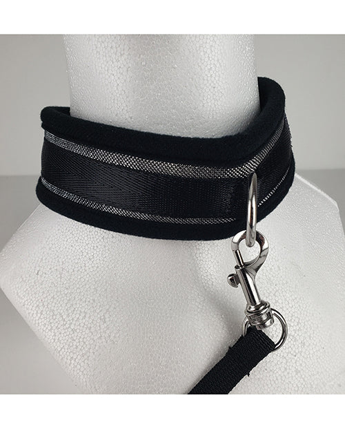 Spartacus Neoprene Collar & Leash Set - Silver for Dogs