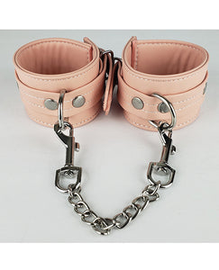 Vegan Organo Silicone PU Wrist and Ankle Restraints for BDSM Play