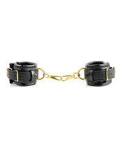 Load image into Gallery viewer, Gilded Restraint Cuffs &amp; Satin Blindfold Set Exclusive Edition
