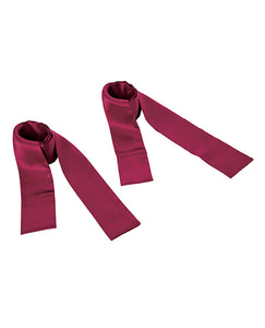 Silken Seduction Burgundy Restraint Sashes för Intimt Spel