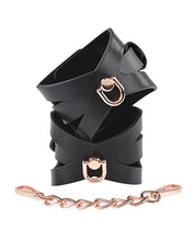 Load image into Gallery viewer, Sassy Corset-Style Handcuffs with Rose Gold Chain Set
