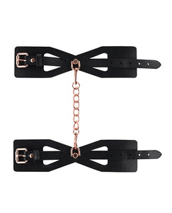 Sassy Corset-Style Handcuffs with Rose Gold Chain Set